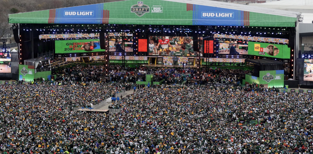 Day 1 of the 2025 NFL Draft, photo creds Green Bay Press-Gazette